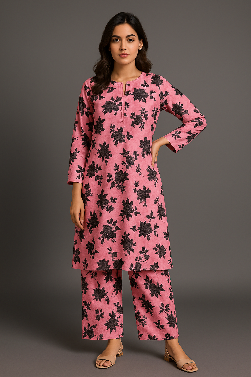 Floral Fire 2 PCs Suit